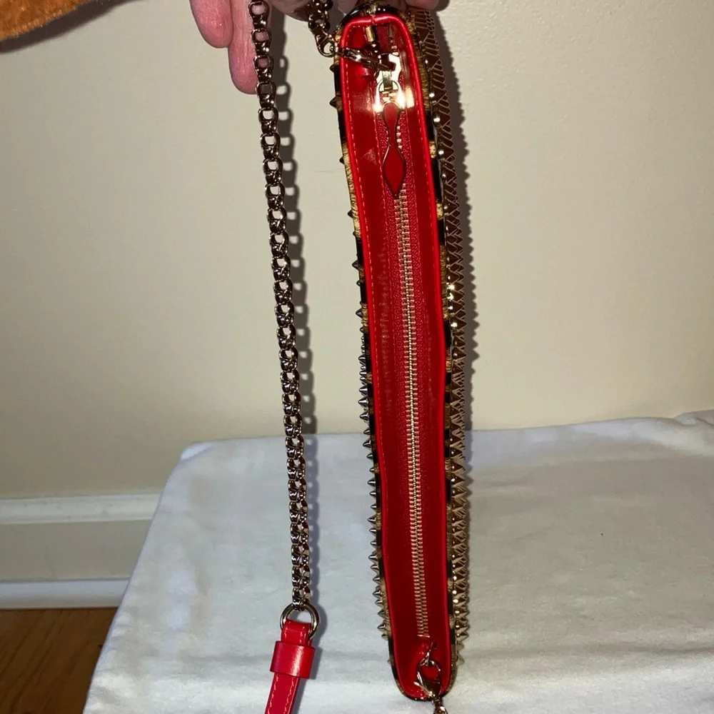 Christian Louboutin Loubiposh Animal print Crossbody Clutch